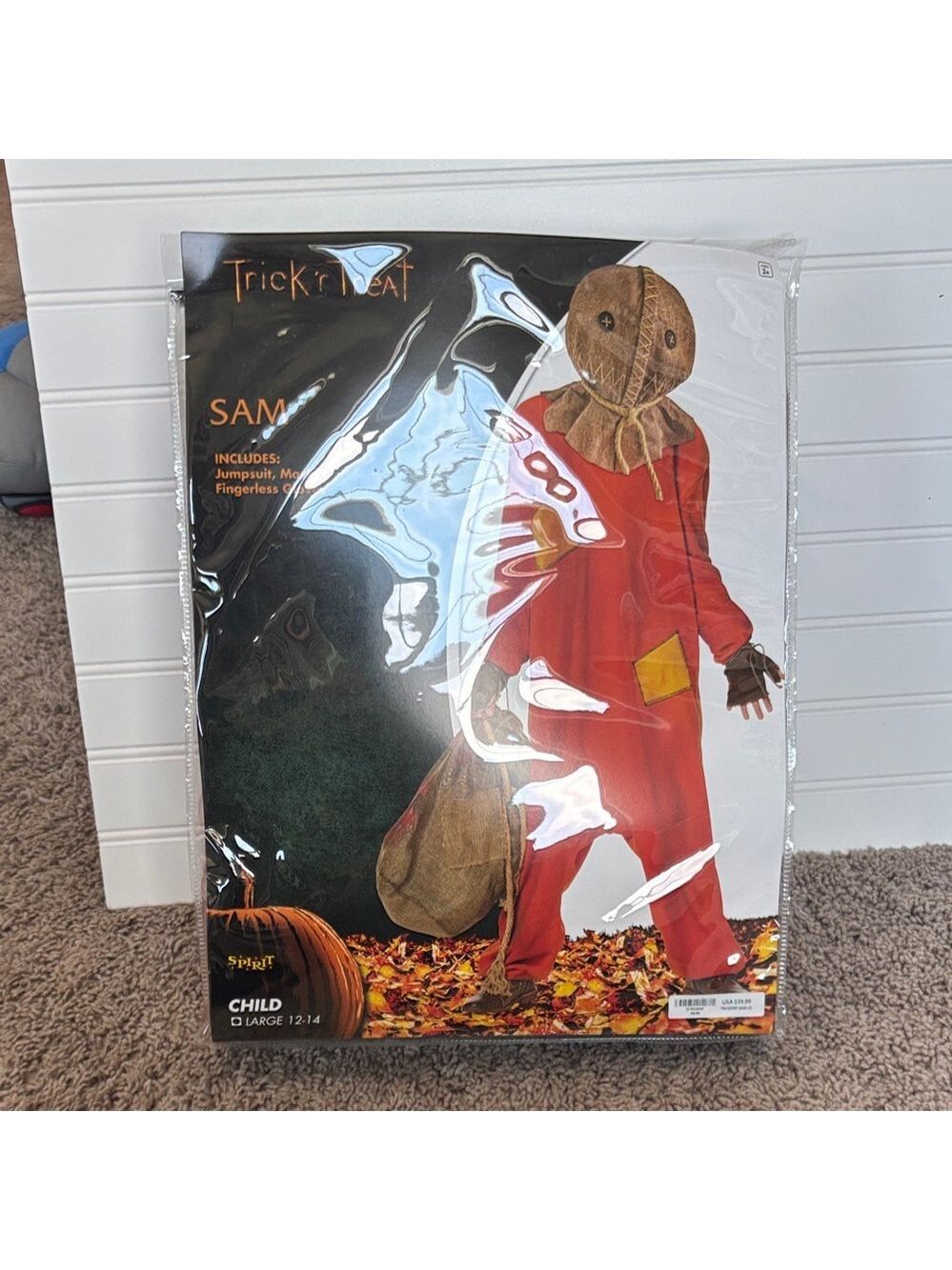 Spirit Halloween Sam Costume for Kids - Red and Brown
